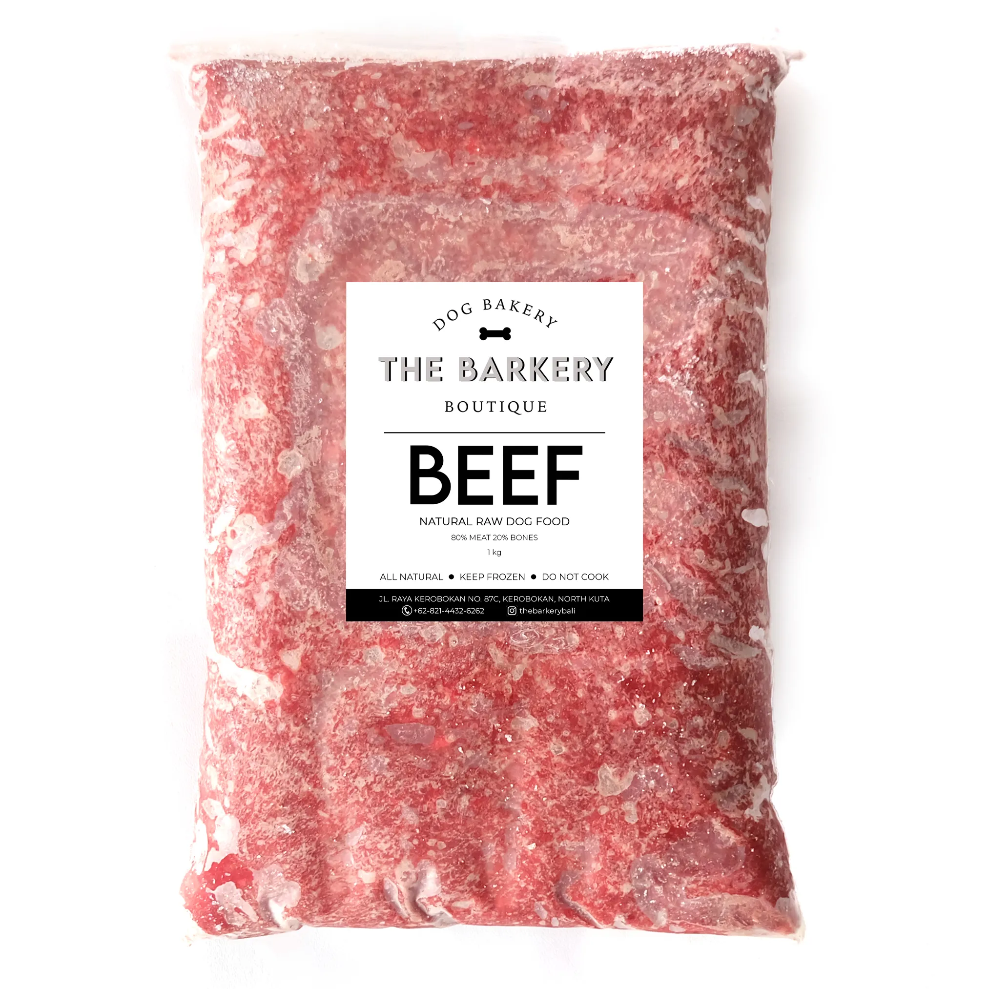 DBK Frozen Raw Food Beef 1 kg