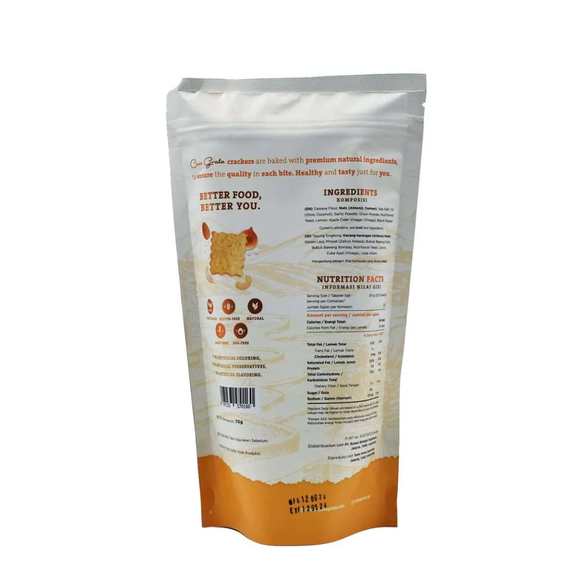 Onion and Garlic Crackers from Casa Grata