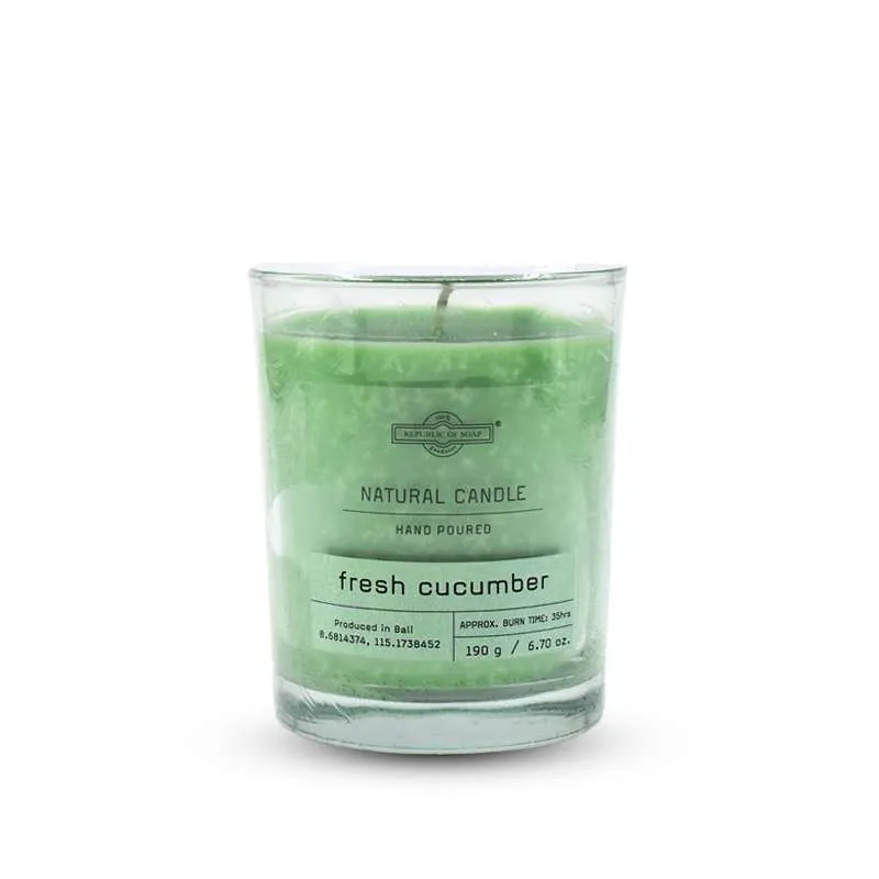 Scented Candle - Black Tea & Honey fresh cucumber