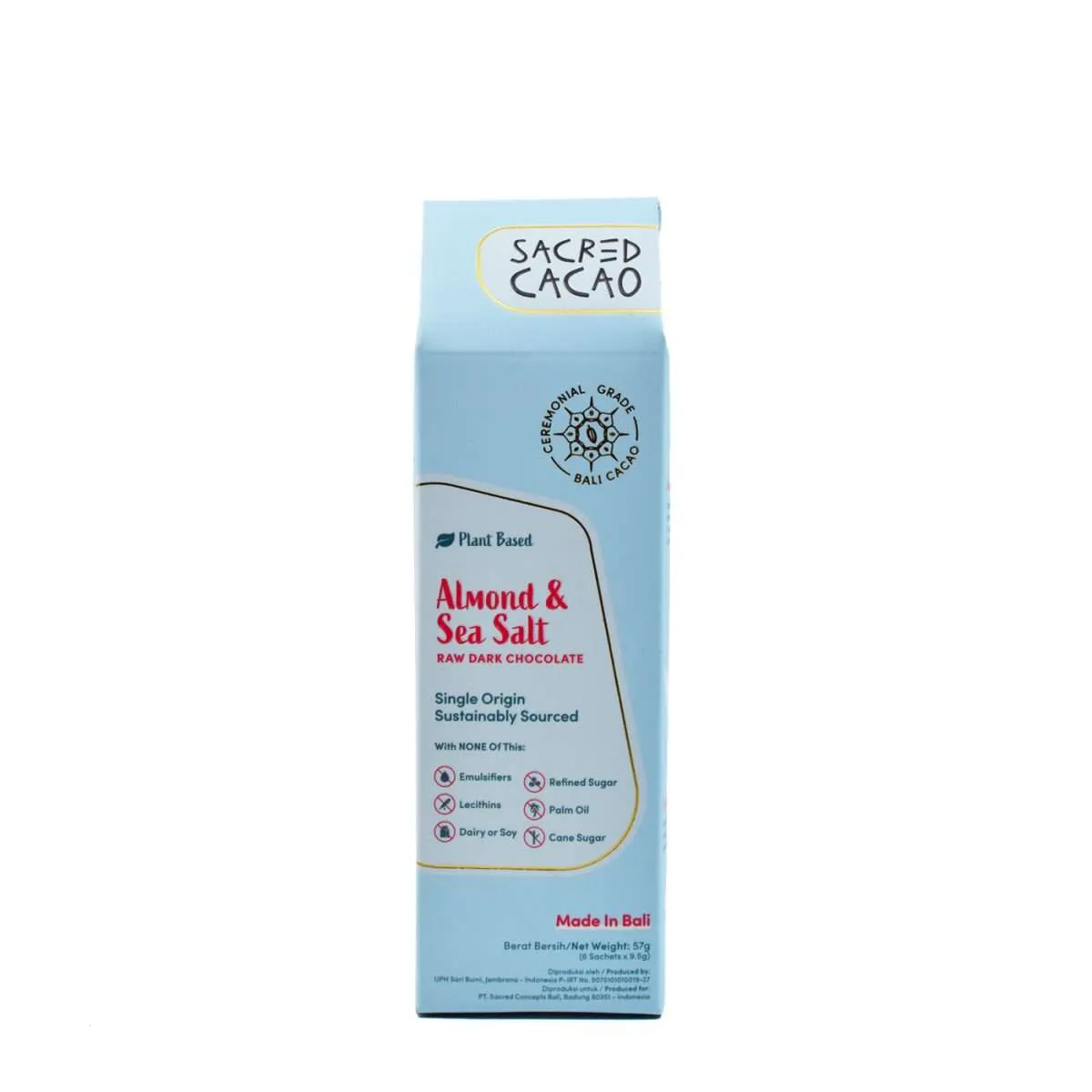 Almond and Seasalt Chocolate from Sacred Cacao