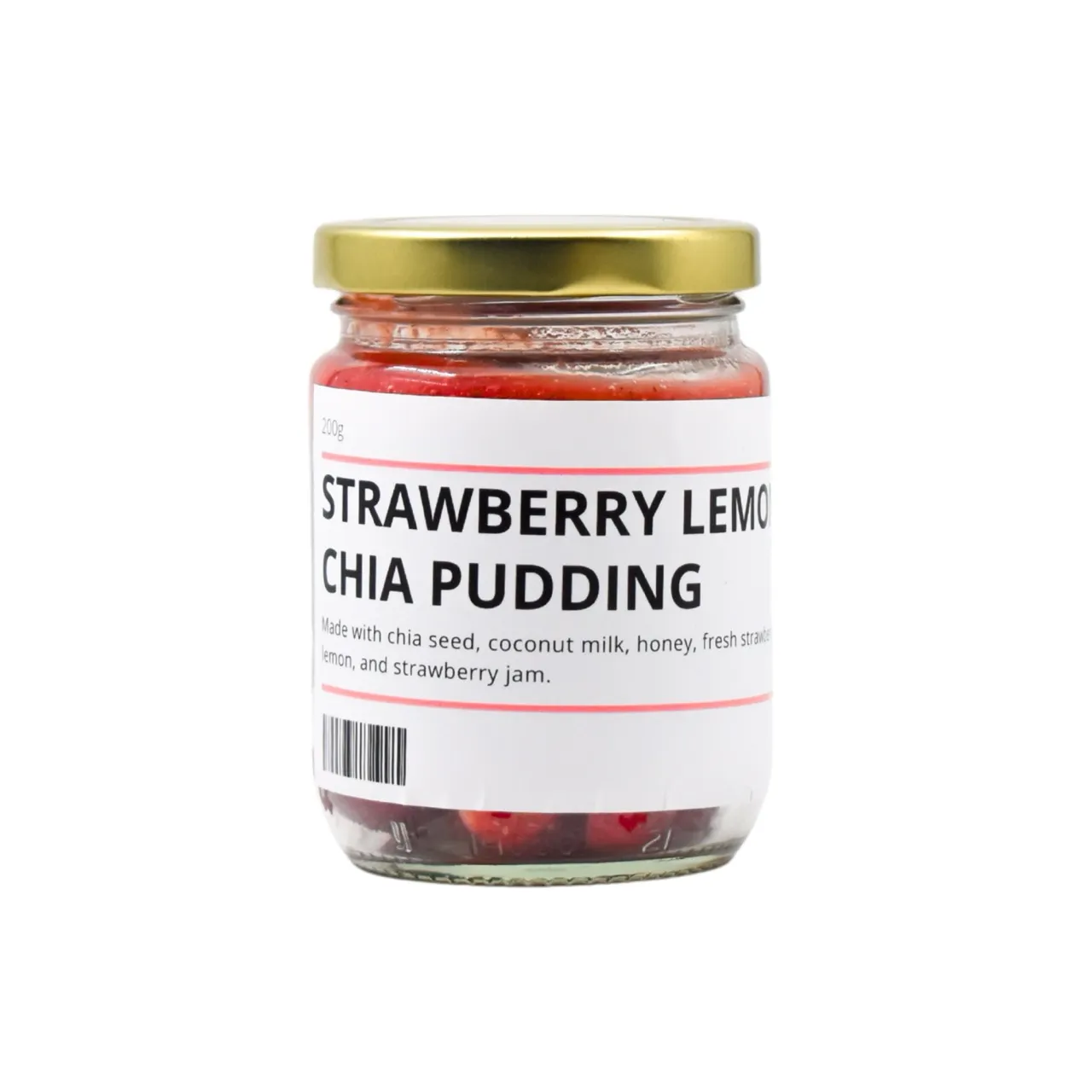 BDK Strawberry Lemon Chia Pudding 200g